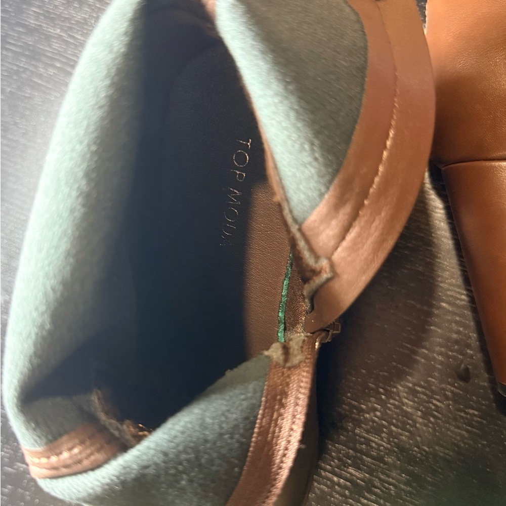 TOP Moda Tan Heeled Boots - Picture 6 of 8